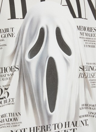  - DOUBLET - Ghost Villain Magazine Cover Print Cotton T-Shirt