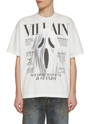 Main View - Click To Enlarge - DOUBLET - Ghost Villain Magazine Cover Print Cotton T-Shirt