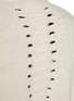 - DOUBLET - Backbone Cutout Distressed Cotton Cardigan