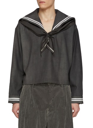 Main View - Click To Enlarge - DOUBLET - Neo Sailor Convertible High Collar Wool Sweater