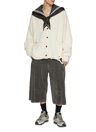 Figure View - Click To Enlarge - DOUBLET - Neo Sailor Convertible High Collar Wool Sweater