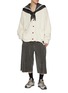 Figure View - Click To Enlarge - DOUBLET - Neo Sailor Convertible High Collar Wool Sweater