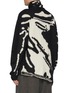 Back View - Click To Enlarge - DOUBLET - Inkblot Graffiti Jacquard Turtleneck Wool Blend Sweater