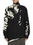 Main View - Click To Enlarge - DOUBLET - Inkblot Graffiti Jacquard Turtleneck Wool Blend Sweater