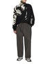 Figure View - Click To Enlarge - DOUBLET - Inkblot Graffiti Jacquard Turtleneck Wool Blend Sweater