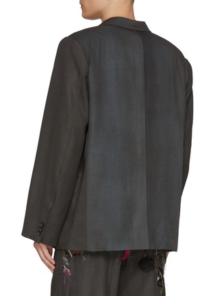Back View - Click To Enlarge - DOUBLET - Single Breasted Chain Embroidered Wool Tailored Jacket