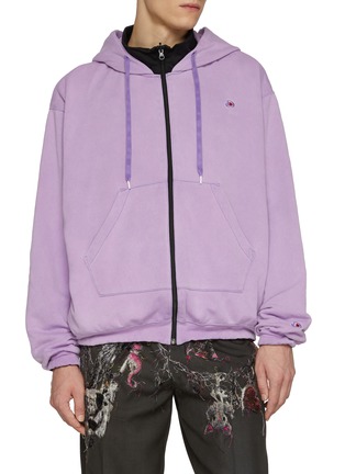 Main View - Click To Enlarge - DOUBLET - Reversible Cotton Blend Zip Up Track Jacket