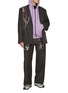 Figure View - Click To Enlarge - DOUBLET - Reversible Cotton Blend Zip Up Track Jacket