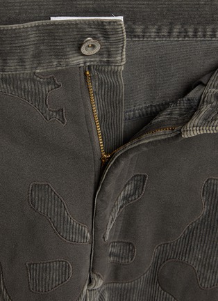  - DOUBLET - Skeleton Bone Appliqué Cotton Corduroy Shorts