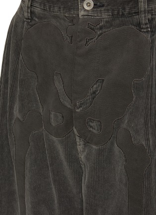  - DOUBLET - Skeleton Bone Appliqué Cotton Corduroy Shorts