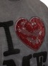  - DOUBLET - Sparkled I Heart Me Sequin Chenille Cotton T-Shirt
