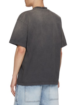 Back View - Click To Enlarge - DOUBLET - Sparkled I Heart Me Sequin Chenille Cotton T-Shirt