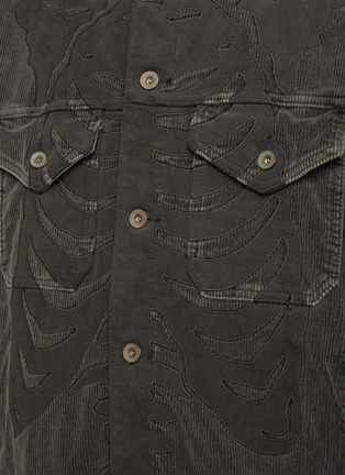  - DOUBLET - Skeleton Bone Appliqué Cotton Corduroy Jacket