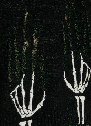  - DOUBLET - Skeleton Scratch Distressed Wool Sweater