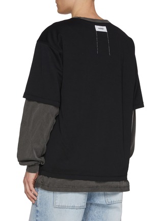 Back View - Click To Enlarge - DOUBLET - On Off Power Icon Reversible Cotton Blend T-Shirt