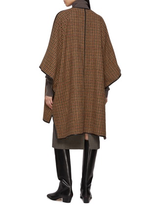 Back View - Click To Enlarge - MACKINTOSH - Sanquhar Houndstooth Cape