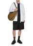Figure View - Click To Enlarge - COMME DES GARÇONS HOMME - Zip Up Cotton Oxford Shirt