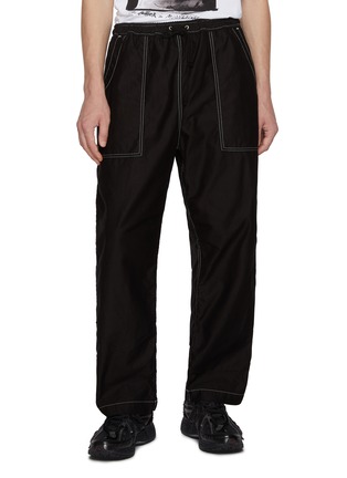 Main View - Click To Enlarge - COMME DES GARÇONS HOMME - Contrast Stitch Cotton Pants