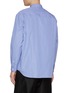 Back View - Click To Enlarge - COMME DES GARÇONS HOMME - Ralph Steadman Art Patchwork Striped Cotton Shirt