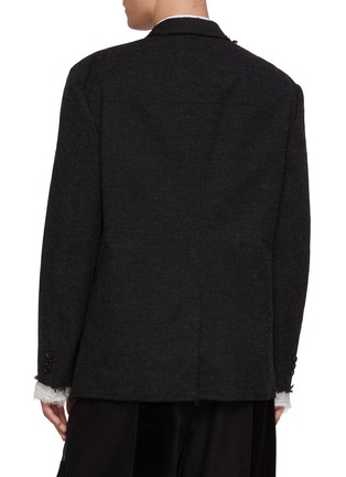 Back View - Click To Enlarge - COMME DES GARÇONS HOMME - Single Breasted Herringbone Blazer