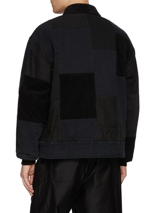 Back View - Click To Enlarge - COMME DES GARÇONS HOMME - Patchwork Cotton Oxford Jacket
