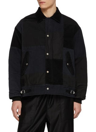 Main View - Click To Enlarge - COMME DES GARÇONS HOMME - Patchwork Cotton Oxford Jacket