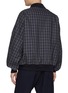 Back View - Click To Enlarge - COMME DES GARÇONS HOMME - Checkered Zip Up Cotton Jacket