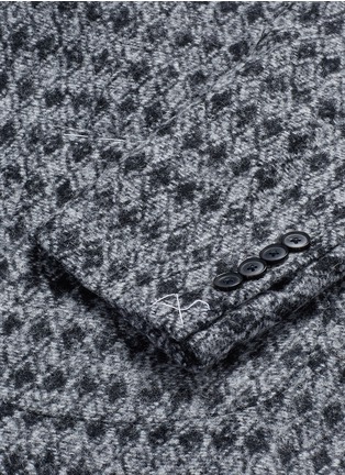 Detail View - Click To Enlarge - TOMORROWLAND - Diamond jacquard Ferla alpaca-wool soft blazer