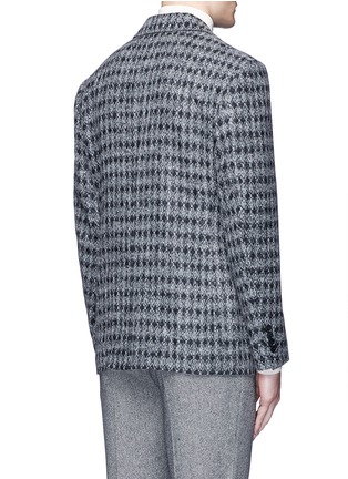 Back View - Click To Enlarge - TOMORROWLAND - Diamond jacquard Ferla alpaca-wool soft blazer
