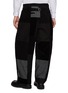 Back View - Click To Enlarge - COMME DES GARÇONS HOMME - Patchwork Multi Fabric Cotton Pants