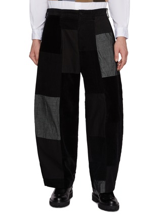Main View - Click To Enlarge Main View - Click To Enlarge - COMME DES GARÇONS HOMME - Patchwork Multi Fabric Cotton Pants