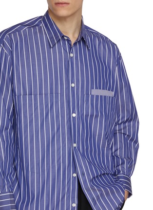  - COMME DES GARÇONS HOMME - Contrast Striped Cotton Shirt