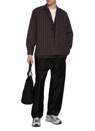 Figure View - Click To Enlarge - COMME DES GARÇONS HOMME - Flannel Checkered Cotton Shirt