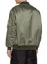 Back View - Click To Enlarge - COMME DES GARÇONS HOMME - Deep V-Neck Bomber Jacket
