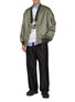 Figure View - Click To Enlarge - COMME DES GARÇONS HOMME - Deep V-Neck Bomber Jacket