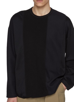  - COMME DES GARÇONS HOMME - Vertical Patchwork Cotton Sweatshirt