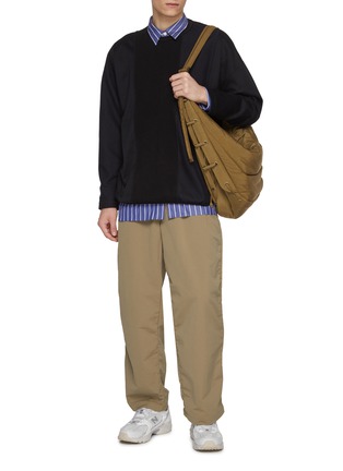 Figure View - Click To Enlarge - COMME DES GARÇONS HOMME - Vertical Patchwork Cotton Sweatshirt