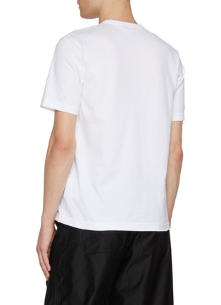 Back View - Click To Enlarge - COMME DES GARÇONS HOMME - HOMME Logo Cotton T-Shirt