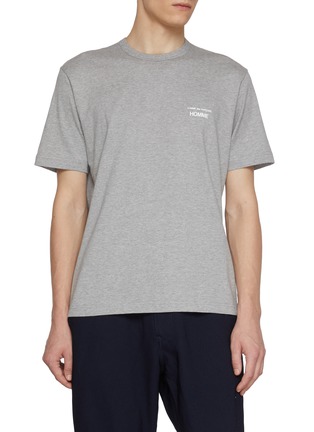 Main View - Click To Enlarge - COMME DES GARÇONS HOMME - HOMME Logo Cotton T-Shirt