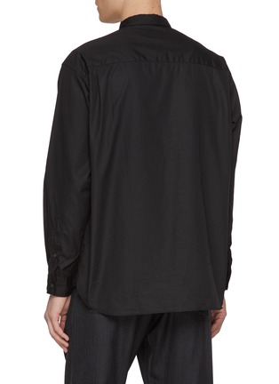 Back View - Click To Enlarge - COMME DES GARÇONS HOMME - Panelled Cotton Shirt