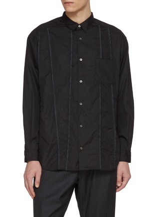 Main View - Click To Enlarge - COMME DES GARÇONS HOMME - Panelled Cotton Shirt