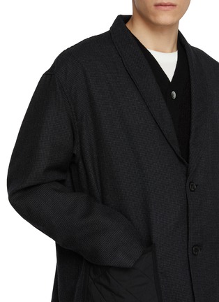  - COMME DES GARÇONS HOMME - Houndstooth Quilted Pocket Single Breasted Wool Blazer