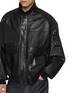  - COMME DES GARÇONS HOMME - Faux Leather Patchwork Zip Up Jacket