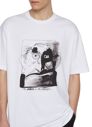  - COMME DES GARÇONS HOMME - Ralph Steadman Face Printed Cotton T-Shirt