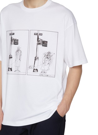 - COMME DES GARÇONS HOMME - Ralph Steadman Lamp Post Printed Cotton T-Shirt