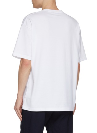 Back View - Click To Enlarge - COMME DES GARÇONS HOMME - Ralph Steadman Lamp Post Printed Cotton T-Shirt