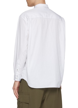 Back View - Click To Enlarge - COMME DES GARÇONS HOMME - Contrast Stitch Cotton Pocket Shirt