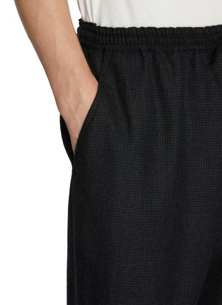  - COMME DES GARÇONS HOMME - Houndstooth Elasticated Straight Leg Wool Pants
