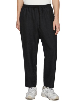 Main View - Click To Enlarge - COMME DES GARÇONS HOMME - Houndstooth Elasticated Straight Leg Wool Pants