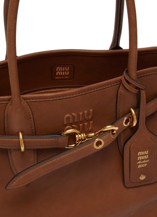 Detail View - Click To Enlarge - MIU MIU - Medium Aventure Leather Handbag